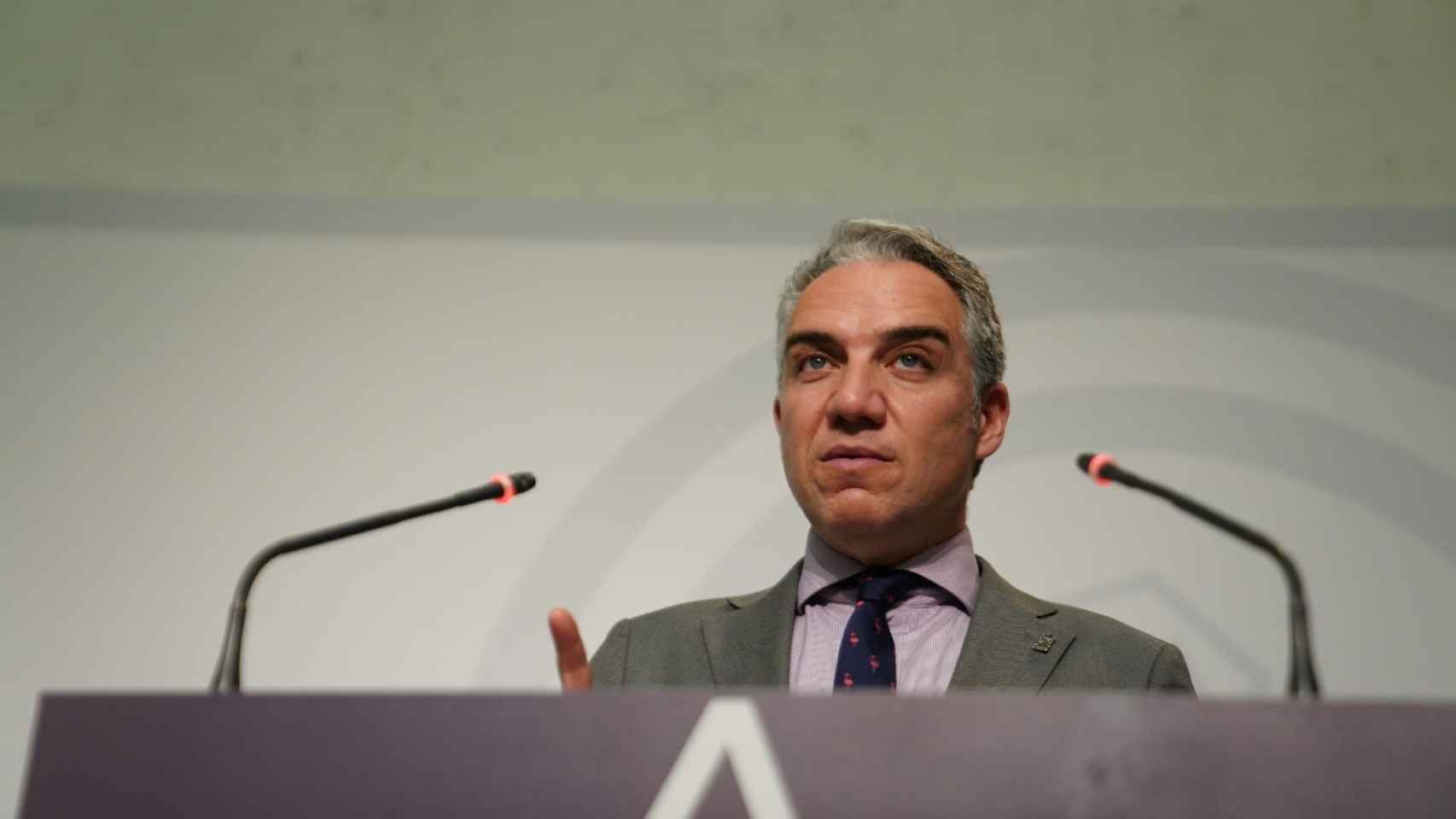 El consejero de la Presidencia en Andalucía, Elías Bendodo.