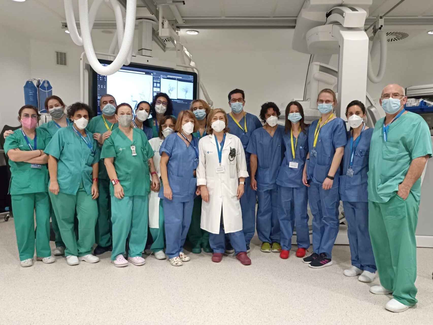Equipo de  trombectomías del nuevo Hospital de Salamanca