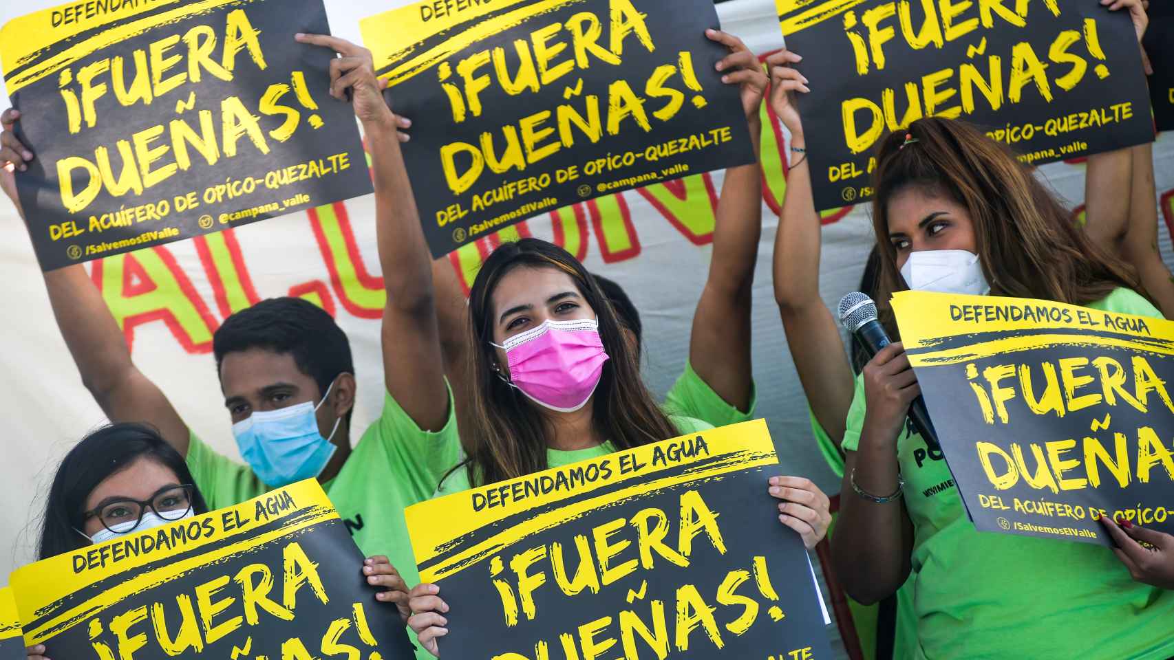 Protestas contra la privatización del agua en El Salvador