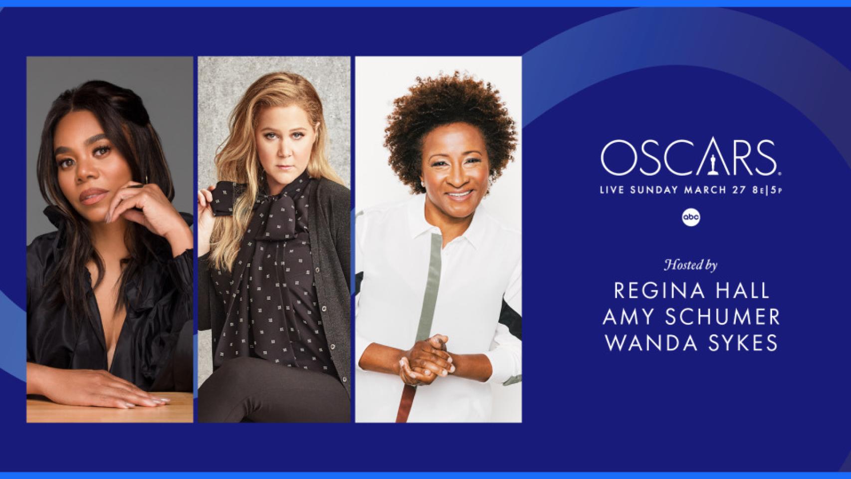 Ya tenemos presentadoras para los Oscar: Amy Schumer, Regina Hall y Wanda Sykes.