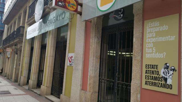 La fachada del Bulevar del Papagayo en A Coruña.