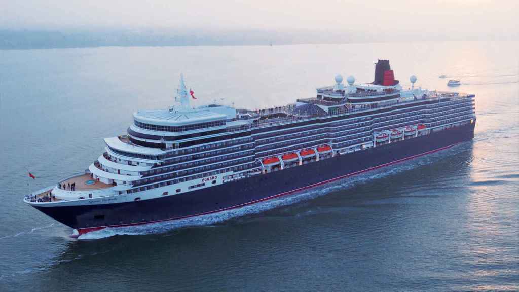 El crucero Queen Elizabeth.