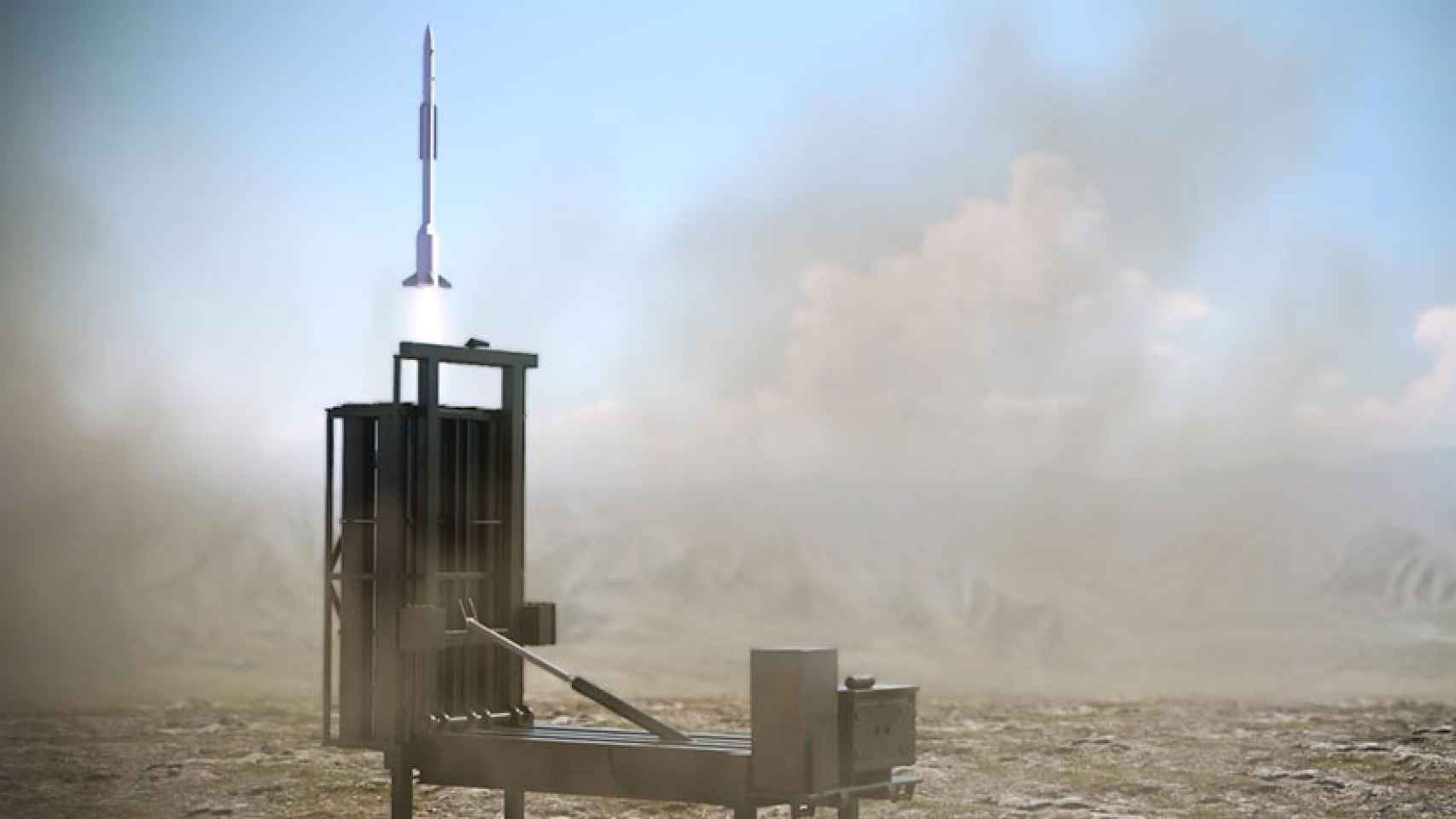 Lanzamiento de misil de la cúpula Barak MX