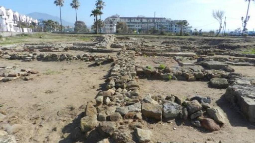 Parte de los restos encontrados junto al Castillo de la Duquesa.