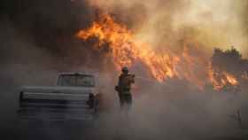 Un incendio al sur de California, en octubre de 2020.
