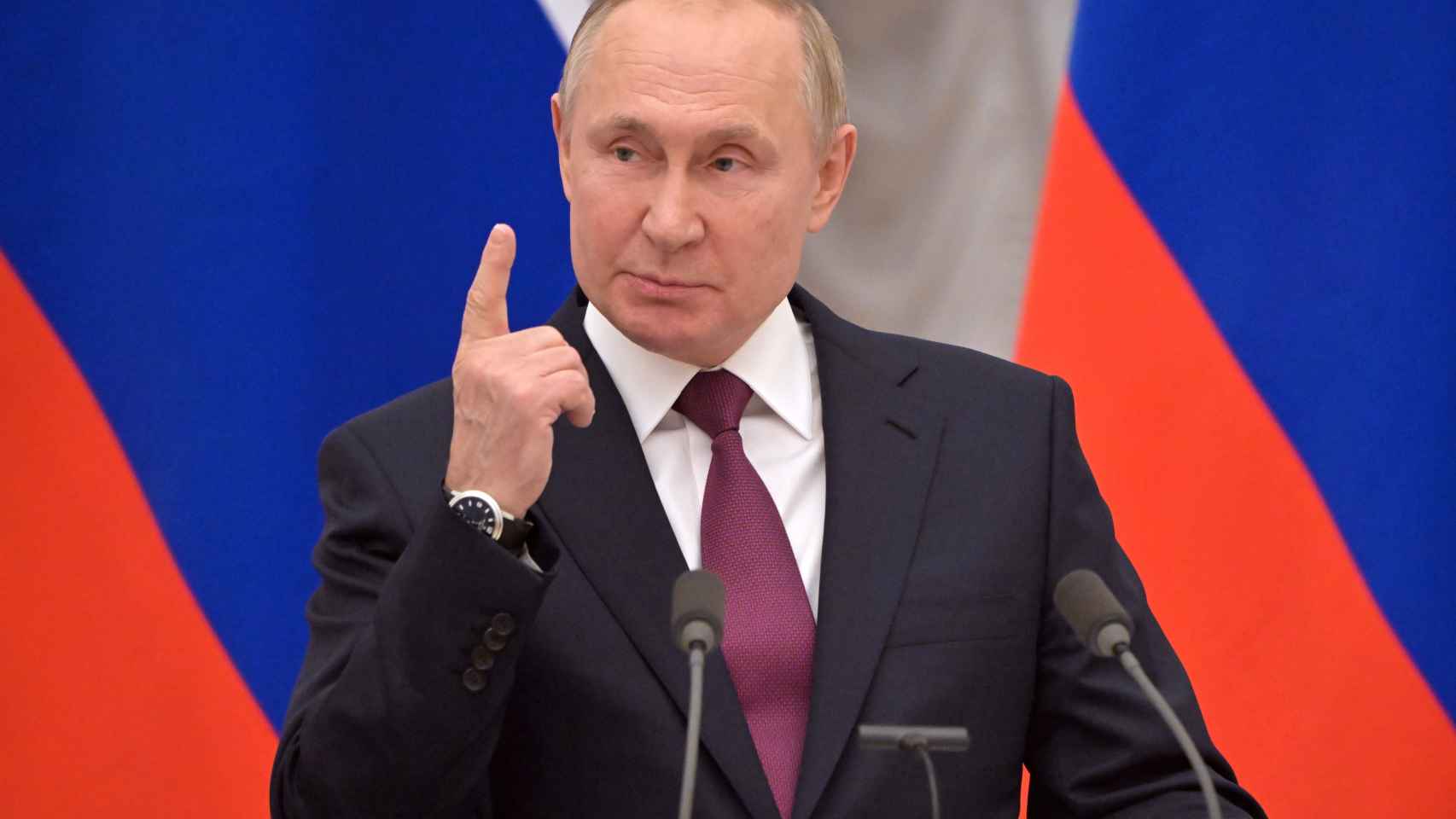 Vladimir Putin, durante una comparecencia.