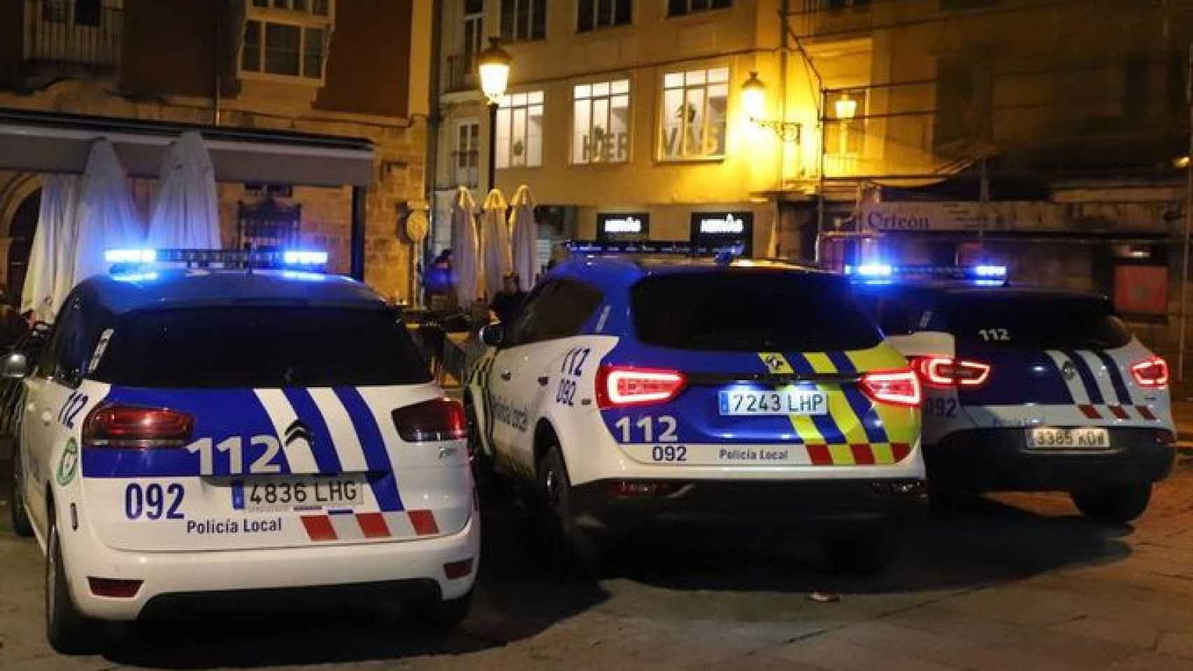 Imagen de archivo de los vehículos de la Policía Local de Burgos