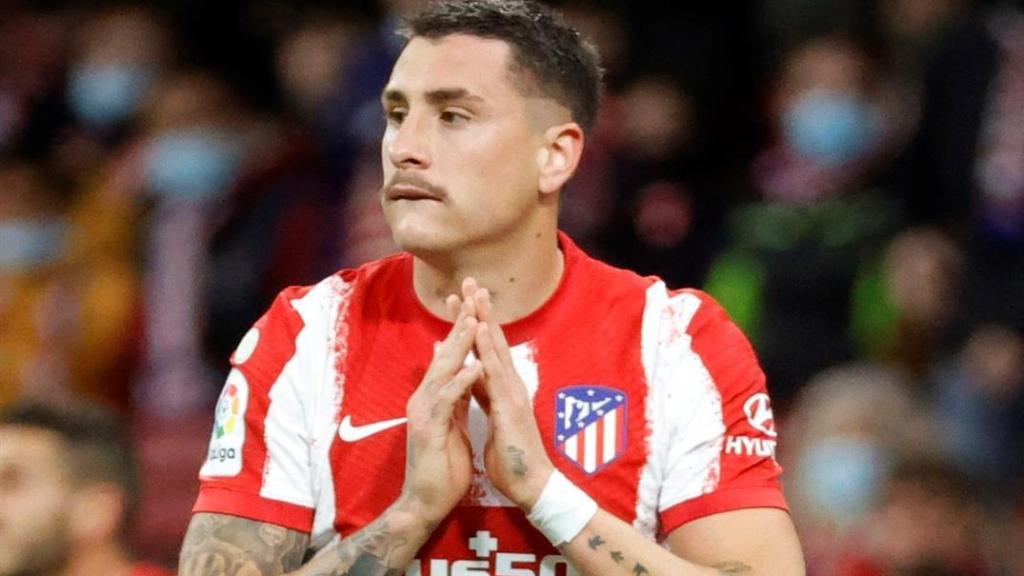 José María Giménez, en un partido del Atlético de Madrid de la temporada 2021/2022