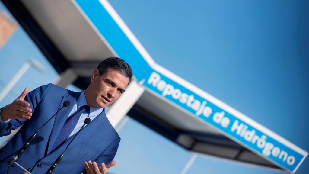 Pedro Sánchez, presidente del Gobierno, visita el Centro nacional del Hidrógeno en Puertollano (Ciudad Real), la apuesta renovable de España.