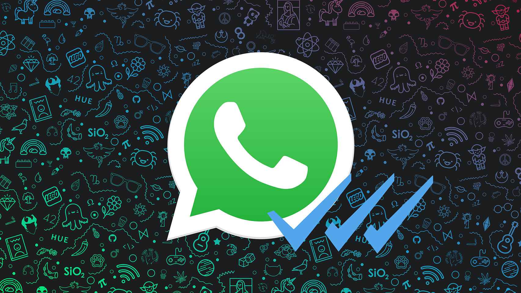 El logo de WhatsApp, una de las aplicaciones del grupo Meta.