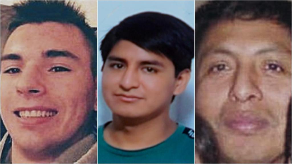 Raúl Santiago González, Diego More y Daniel More, tres de los diez fallecidos del 'Villa de Pitanxo'..