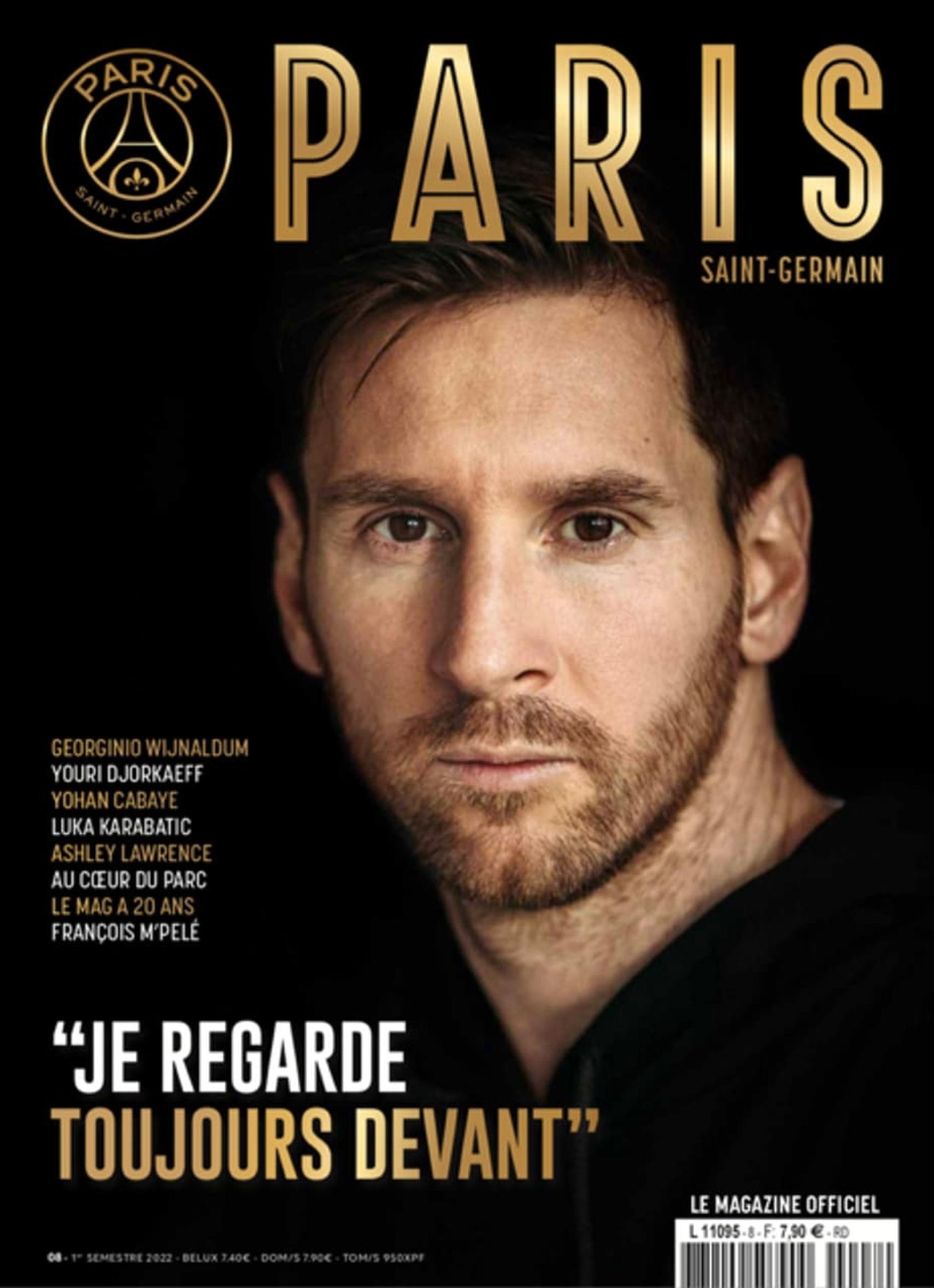Leo Messi, portada de PSG Magazine