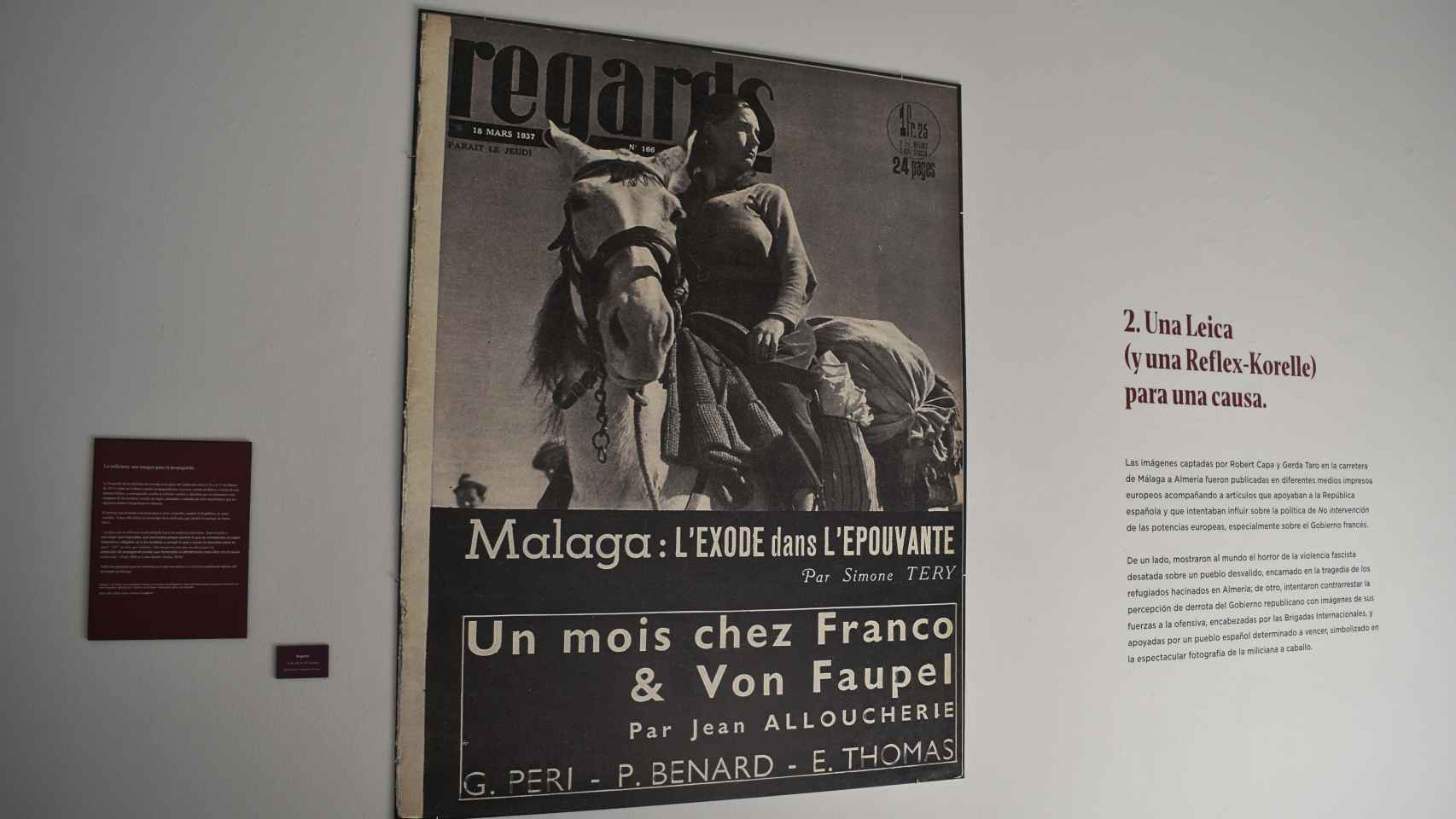 Imagen de la portada de 'Regards' donde Simone Téry firmó una crónica titulada 'Málaga: el éxodo del terror'.