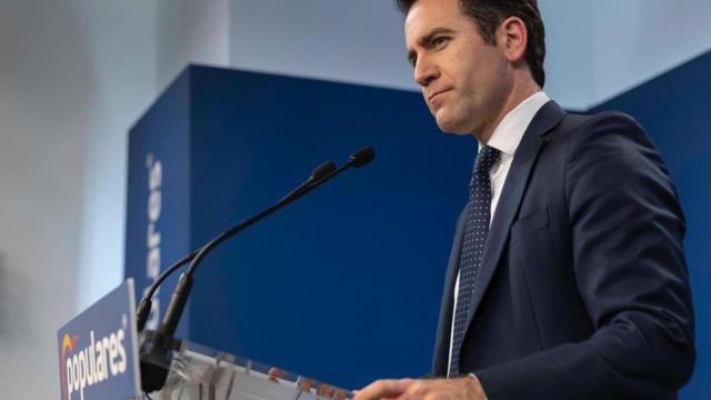 Teodoro García Egea, durante su rueda de prensa del pasado jueves.