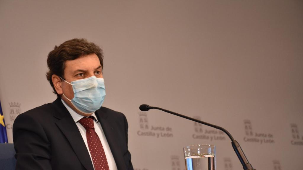 Carlos Fernández Carrriedo,  durante la rueda de prensa posterior al Consejo de Gobierno