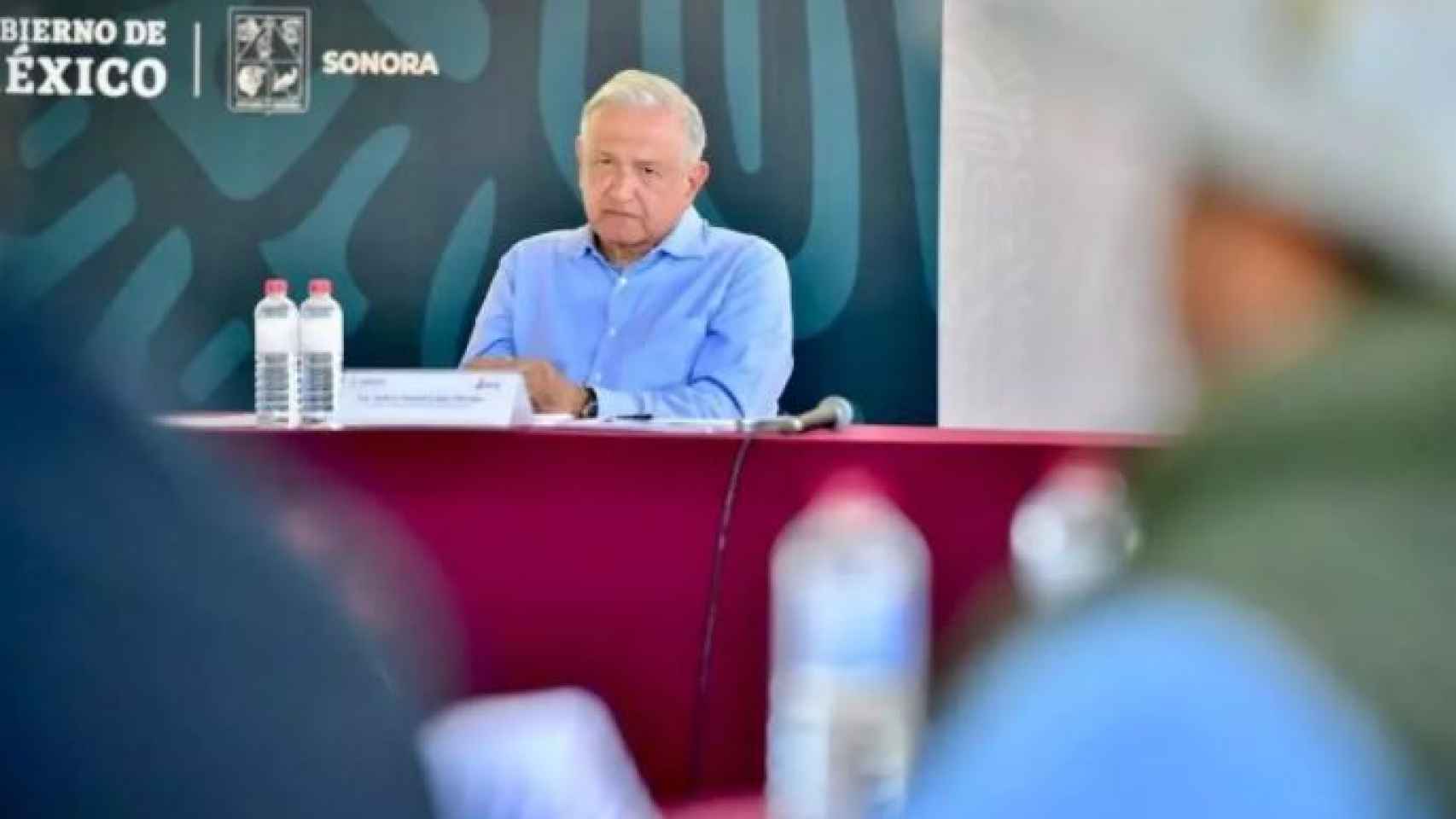 López Obrador en su rueda de prensa diaria.