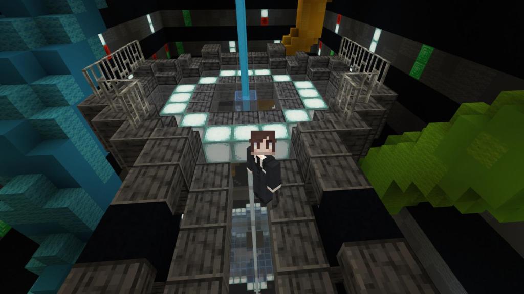 La sala del procesador de la experiencia en Minecraft.