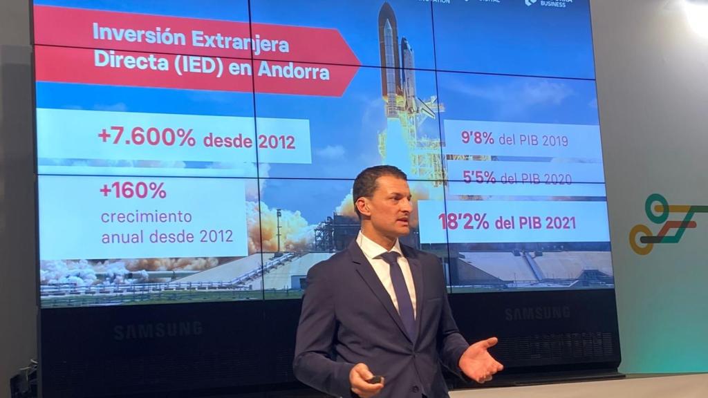 Jordi Gallardo, durante su participación en el foro tecnológico.