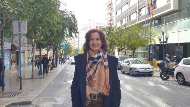 La finalista del último Premio Planeta, Paloma Sánchez Garnica, en Alicante.