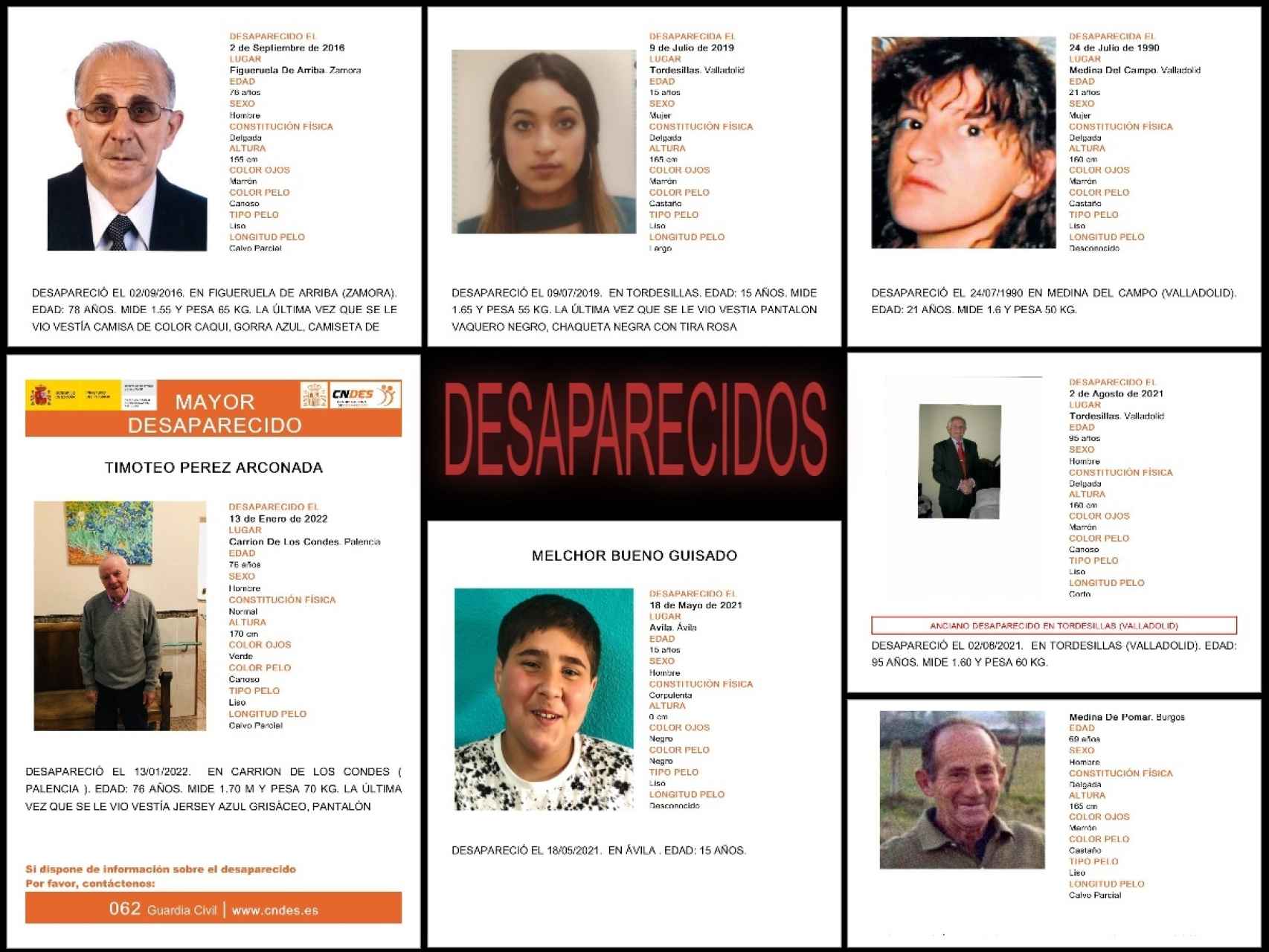 Desaparecidos en Castilla y León