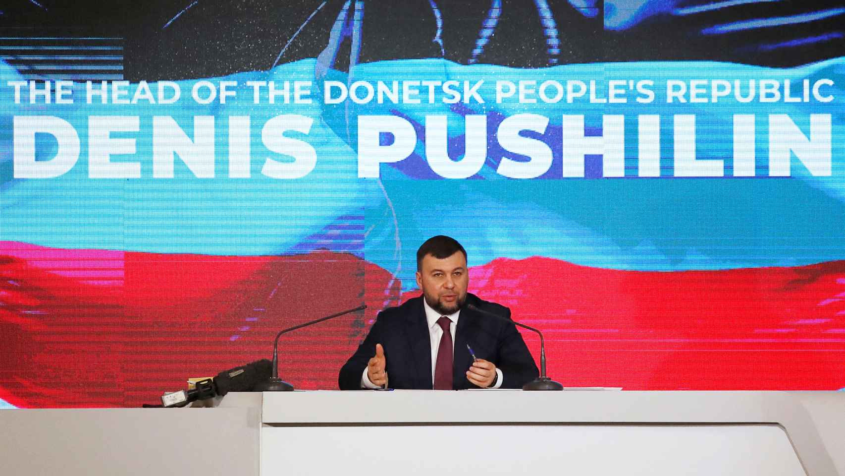 El líder de la autoproclamada república separatista de Donetsk, Denís Pushilin.