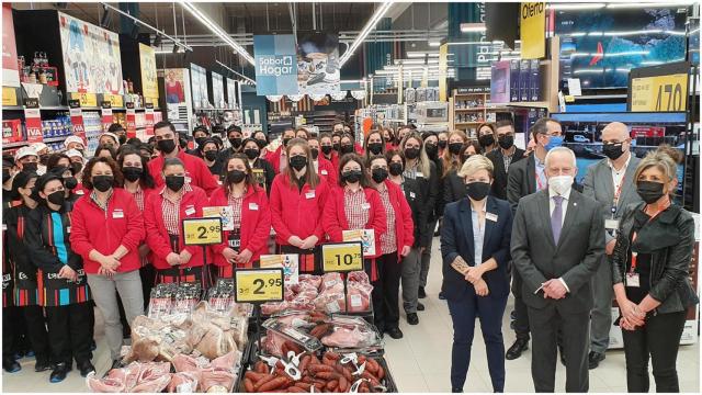 La inauguración del hipermercado Eroski en A Sionlla.