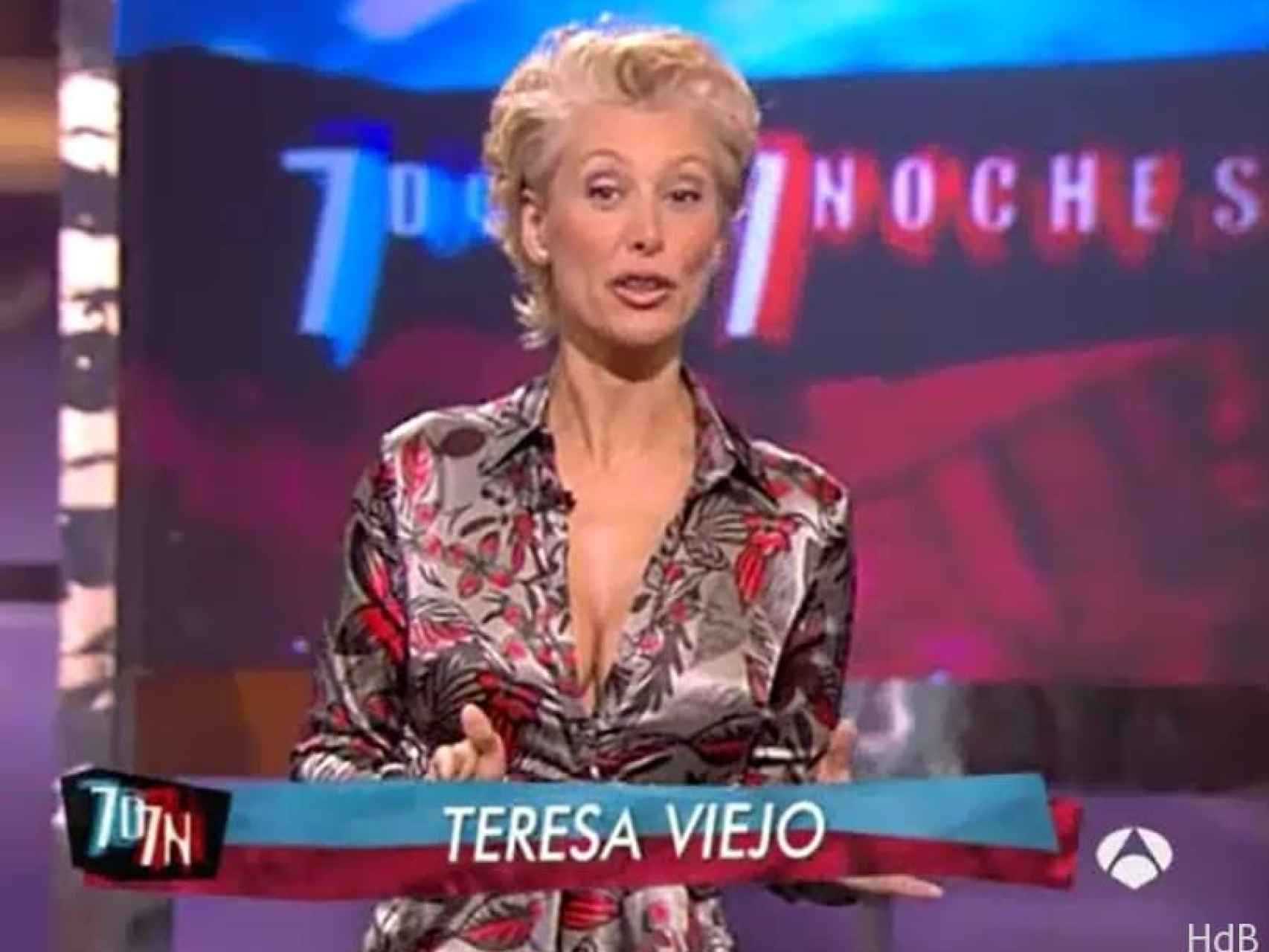 Teresa Viejo, presentadora del programa '7 días, 7 noches' en Antena 3.