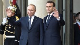 Emmanuel Macron y Vladimir Putin en una imagen de archivo.