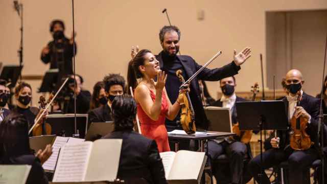 Leticia Moreno, tras su concierto en Alicante con el Adda Simfònica dirigida por Josep Vicent.