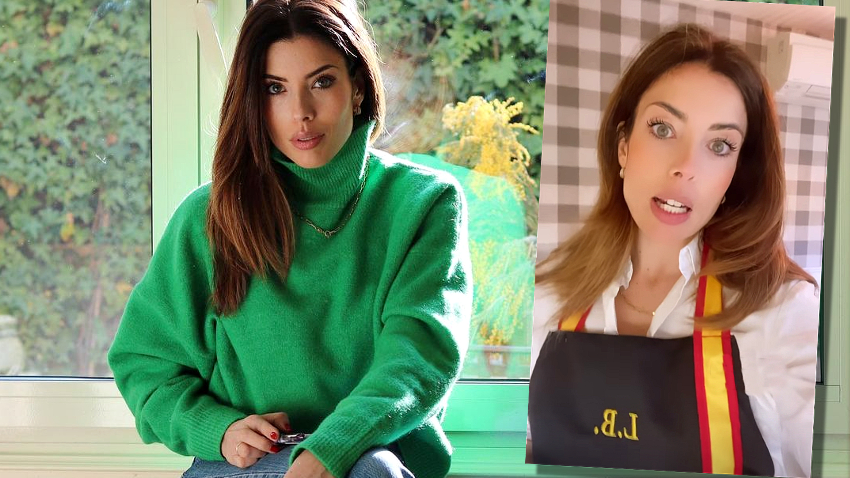 Lidia Bedman, con el delantal de la bandera española de Home&Hope.