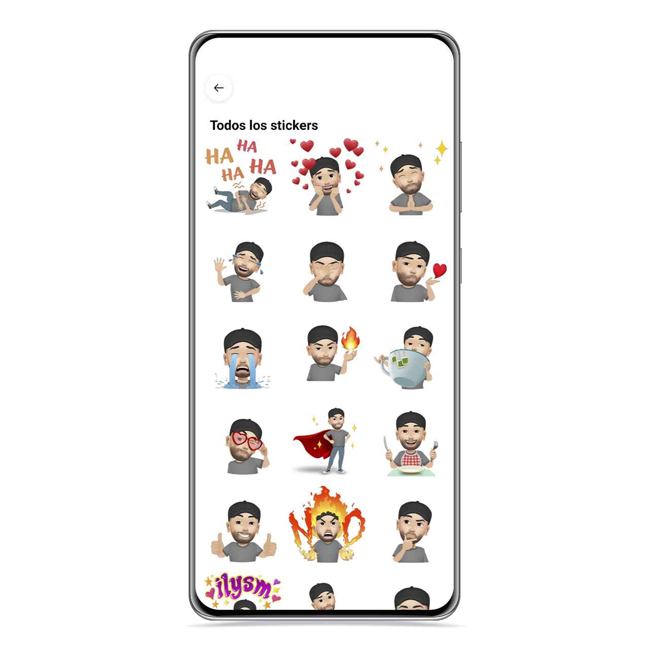 Stickers del avatar 3D