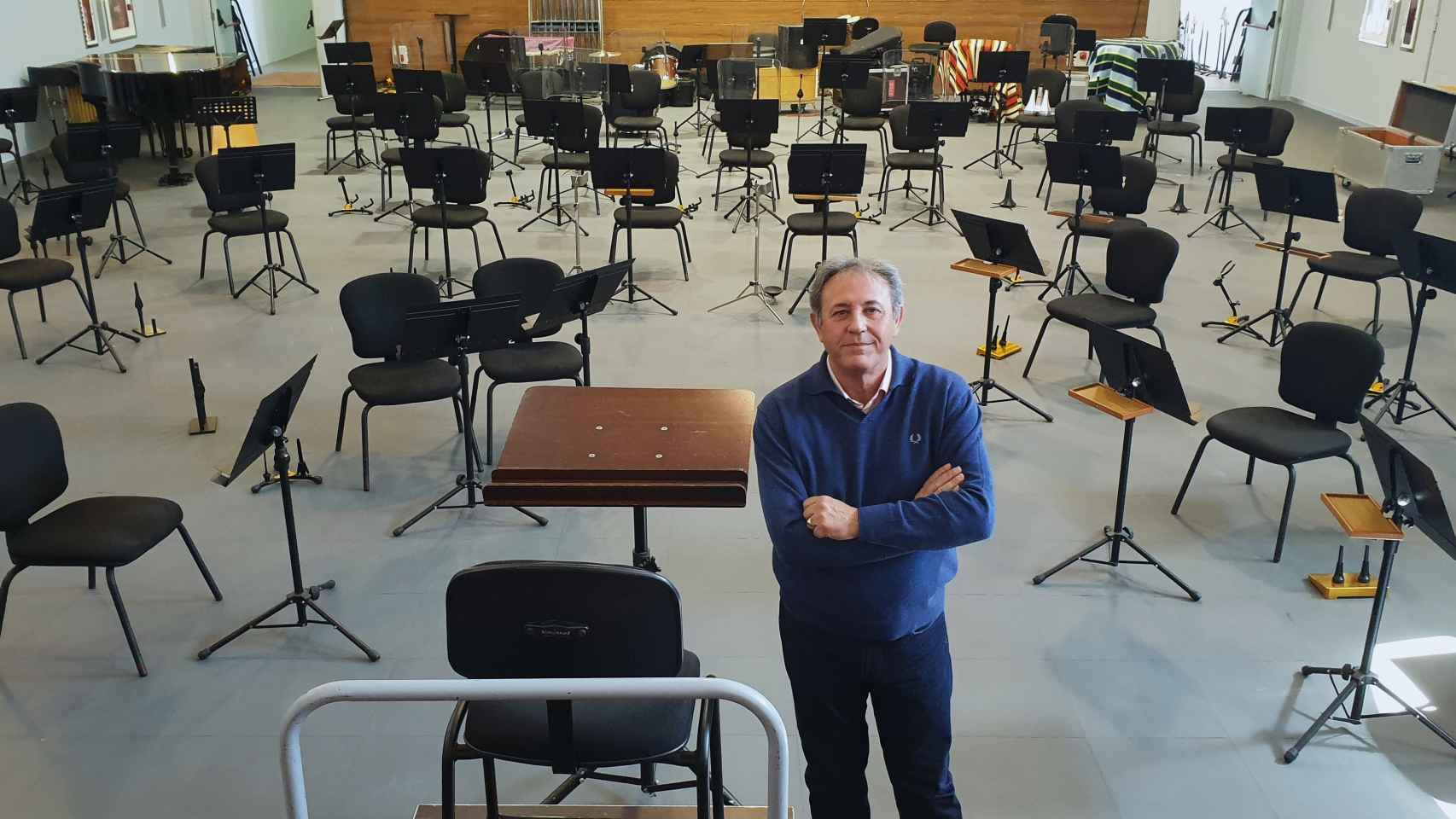 José Vicente Díaz Alcaina avanza los actos con que celebrarán el 110 aniversario de la banda sinfónico municipal de Alicante.