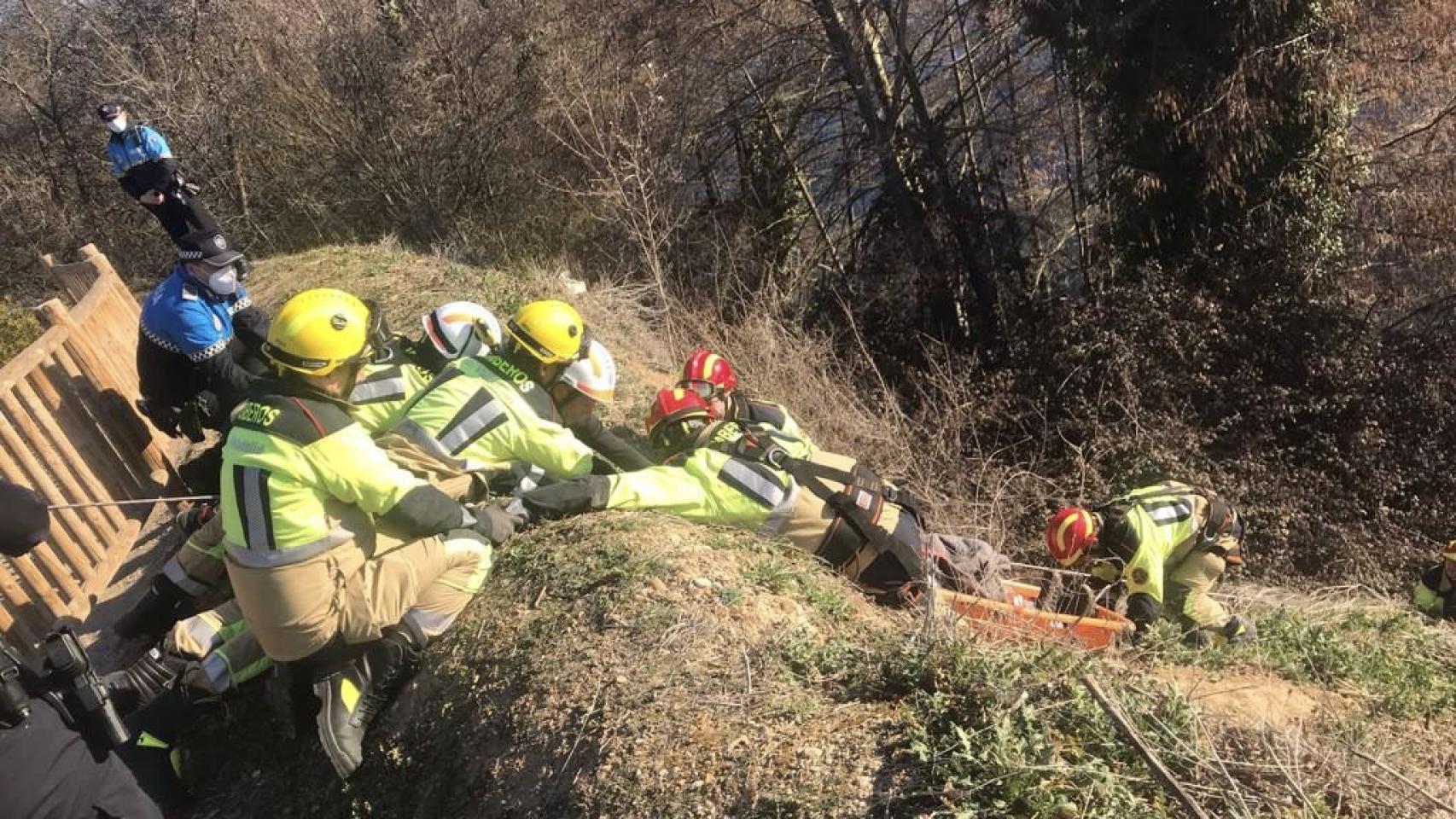 Rescatado un joven de 18 años a la orilla del río Pisuerga, en Valladolid