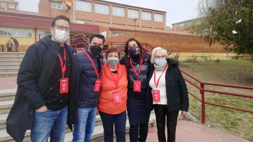 Iñaki Gómez, Antidio Fagúndez, Macu Hernández, Ana Sánchez e Inmaculada García Rioja