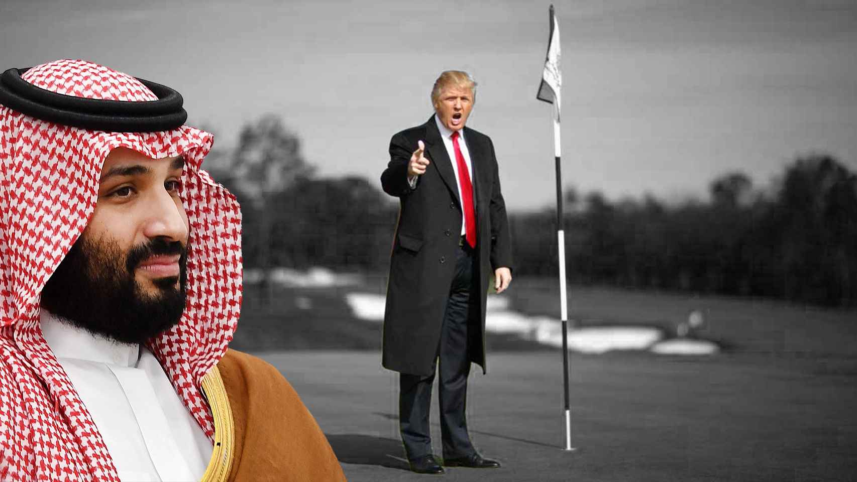 Mohamed bin Salman y Donald Trump, en un fotomontaje