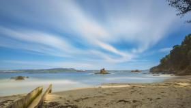 La playa de San Pedro, en Veigue, Sada (A Coruña).