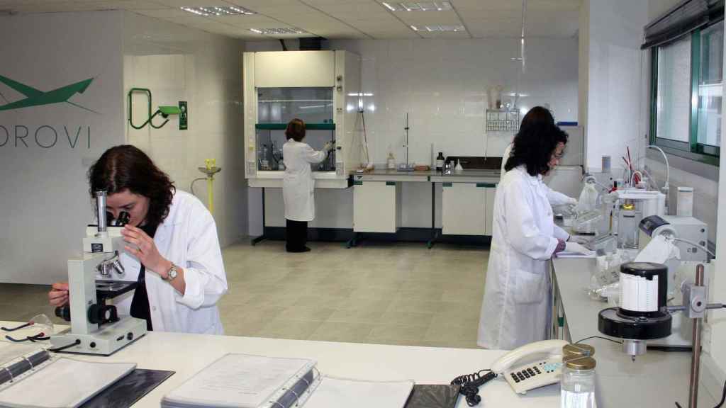 El laboratorio de la compañía Drovi, con sede en O Porriño.