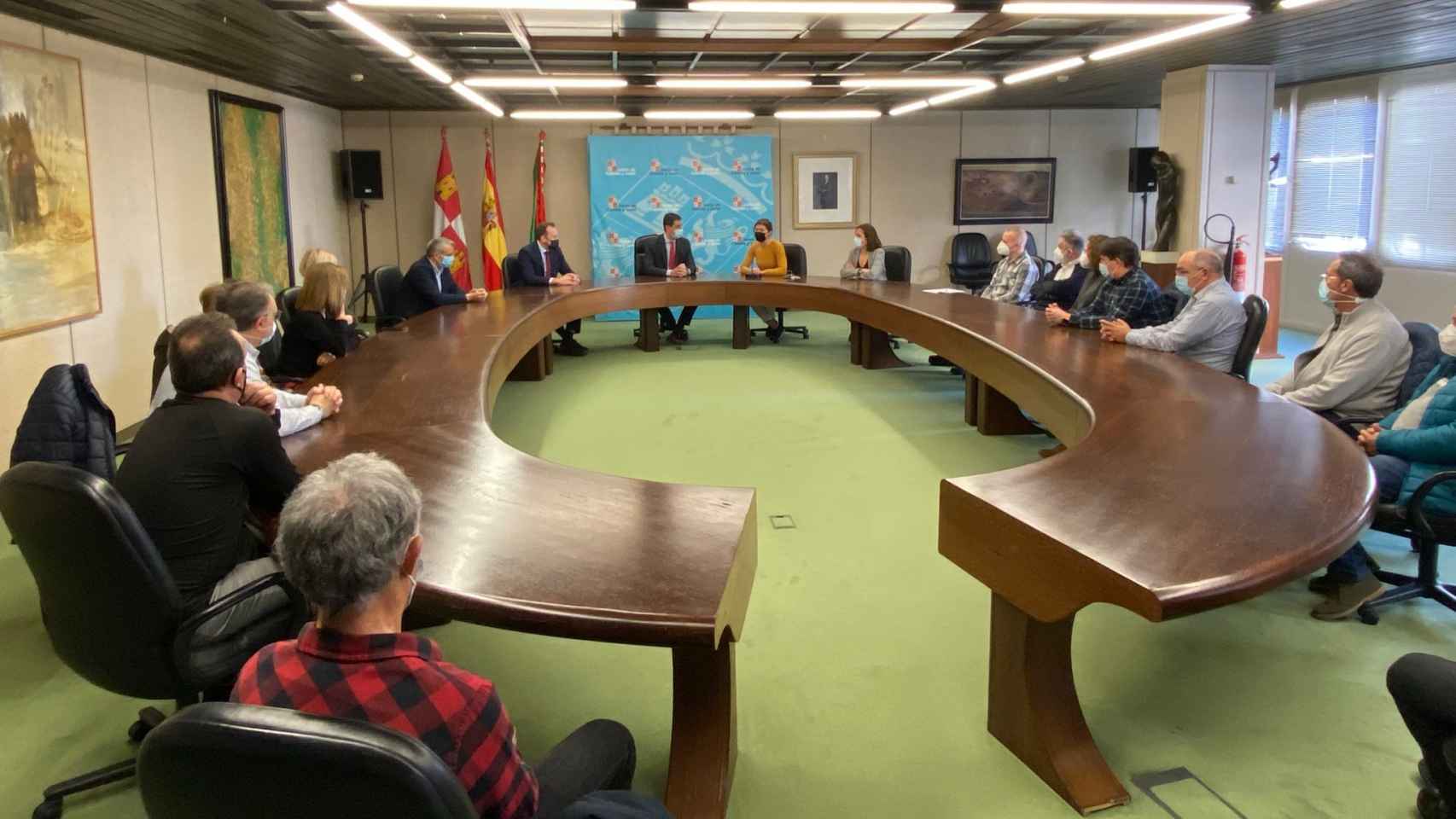 Ángel Ibáñez en la Delegación Territorial de la Junta de Zamora