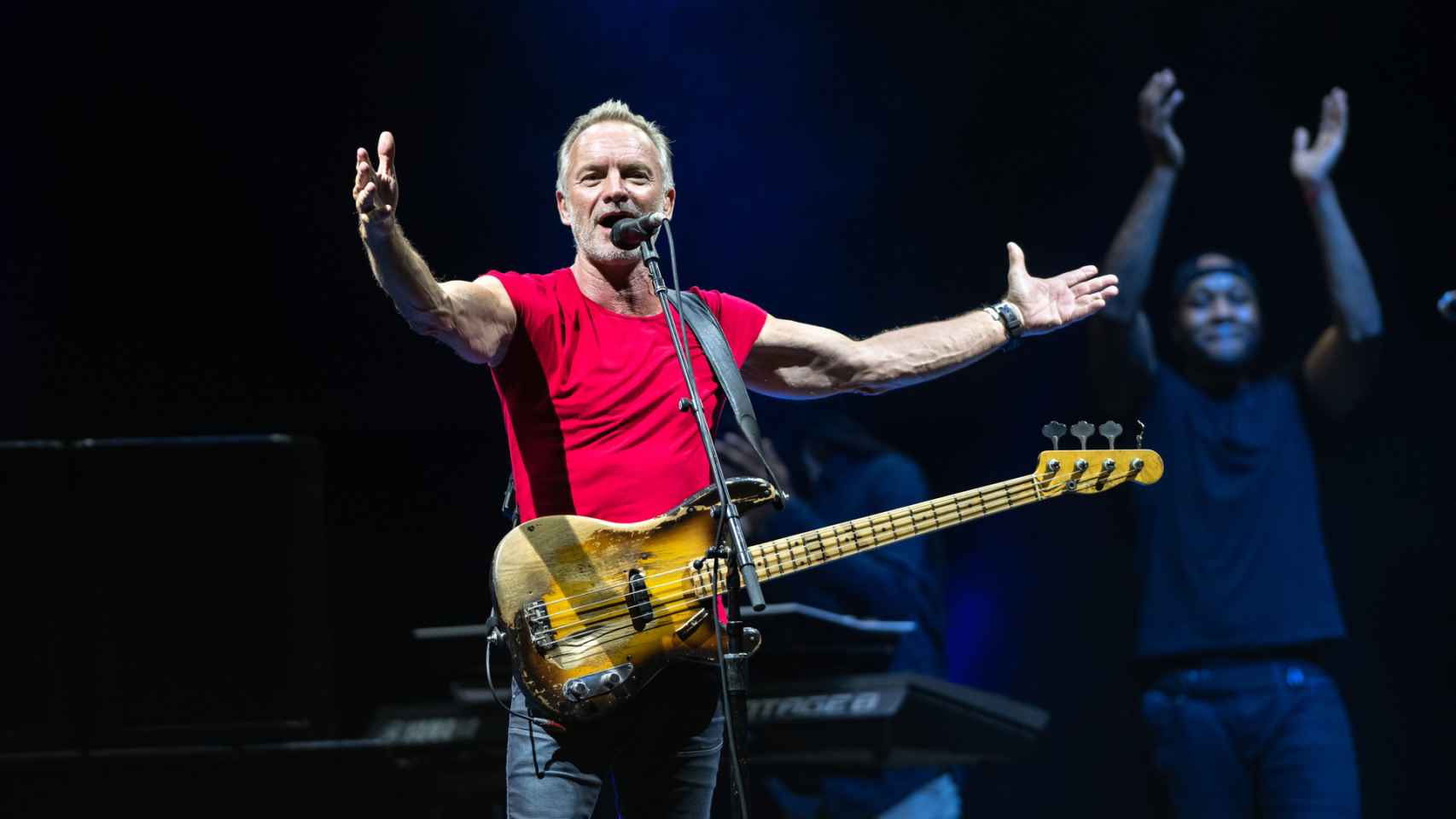 El cantante Sting en concierto.