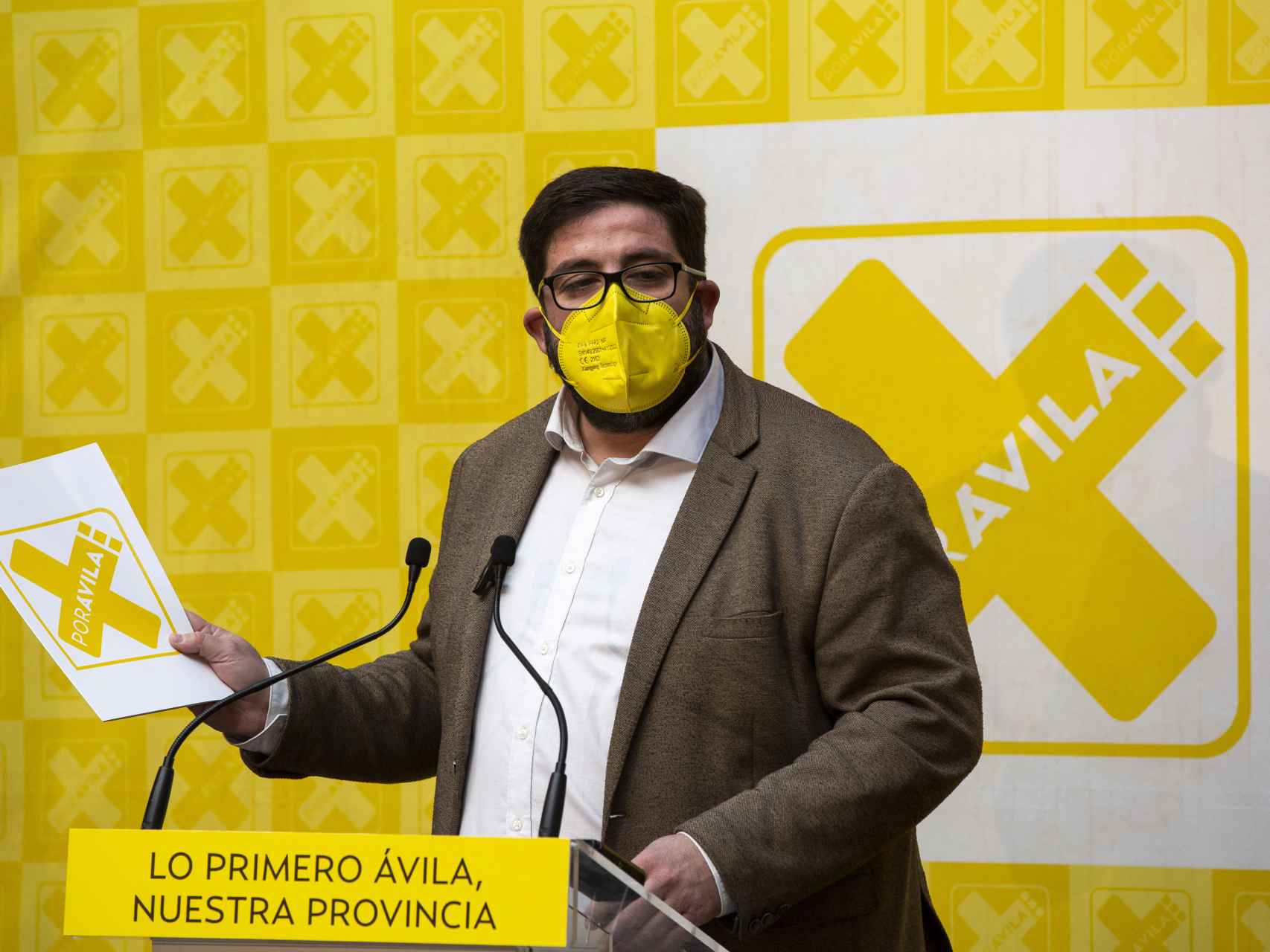 Jesús Manuel Sánchez Cabrera, en una foto durante la campaña electoral