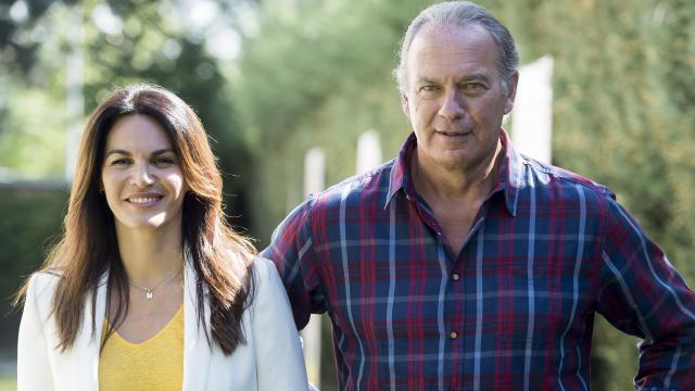 Bertín Osborne y Fabiola Martínez en un evento en Madrid.