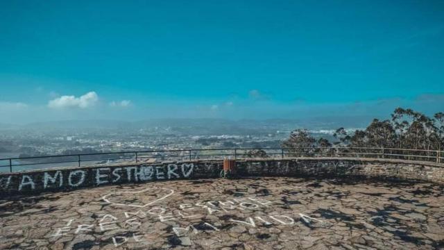 Pintada en el mirador monte de Ancos.