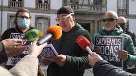 Lectura del manifiesto de SOS Ourense.