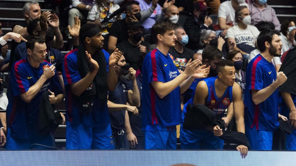 Banquillo del FC Barcelona de baloncesto