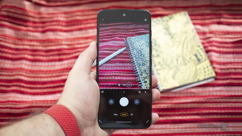 Aplicación de cámara en el Moto G71