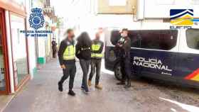 La Policía Nacional, trasladando al presunto yihadista detenido en Úbeda (Jáen)