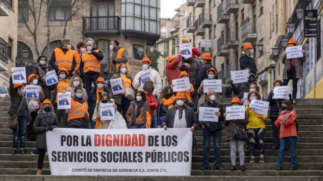 David Arranz. / ICAL . El Comité de Empresa de Servicios Sociales de la Junta de Castilla y León en Salamanca convoca una concentración de protesta para denunciar la política de abandono de los centros asistenciales propios.
