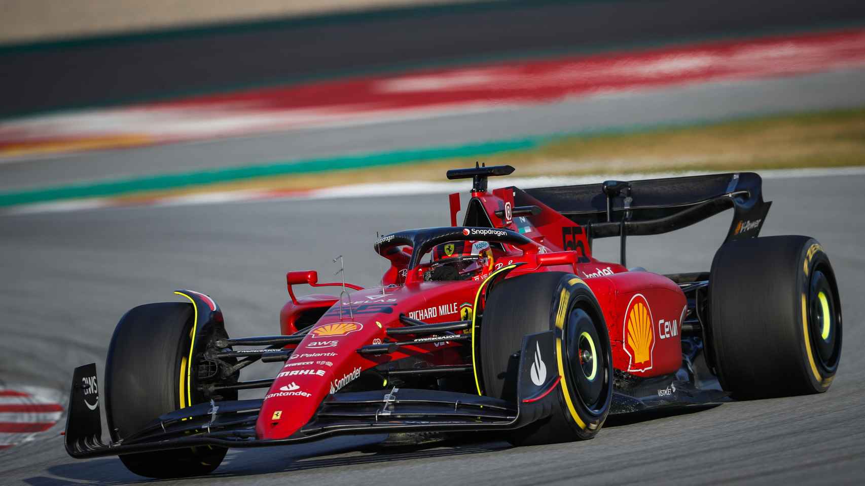Carlos Sainz en los test 2022 de Barcelona de la Fórmula 1