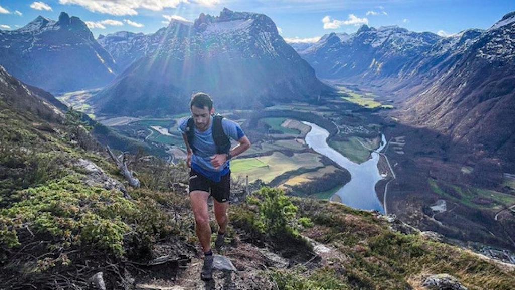 Kilian Jornet durante un entrenamiento.