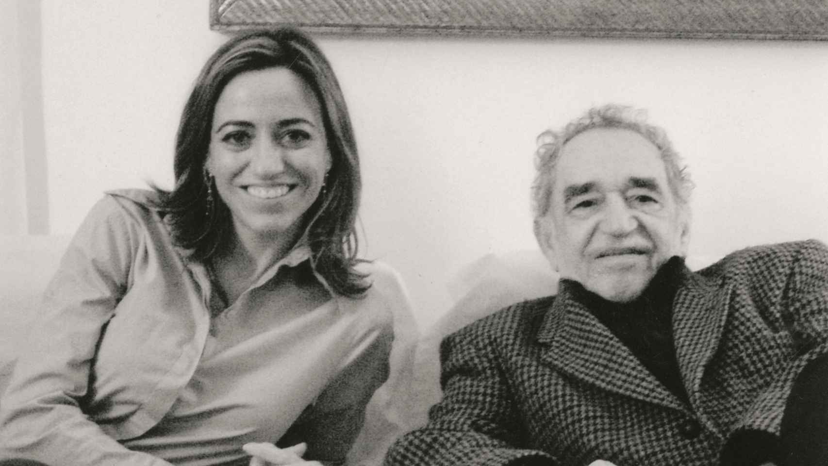 Carme Chacón con Gabriel García Márquez.